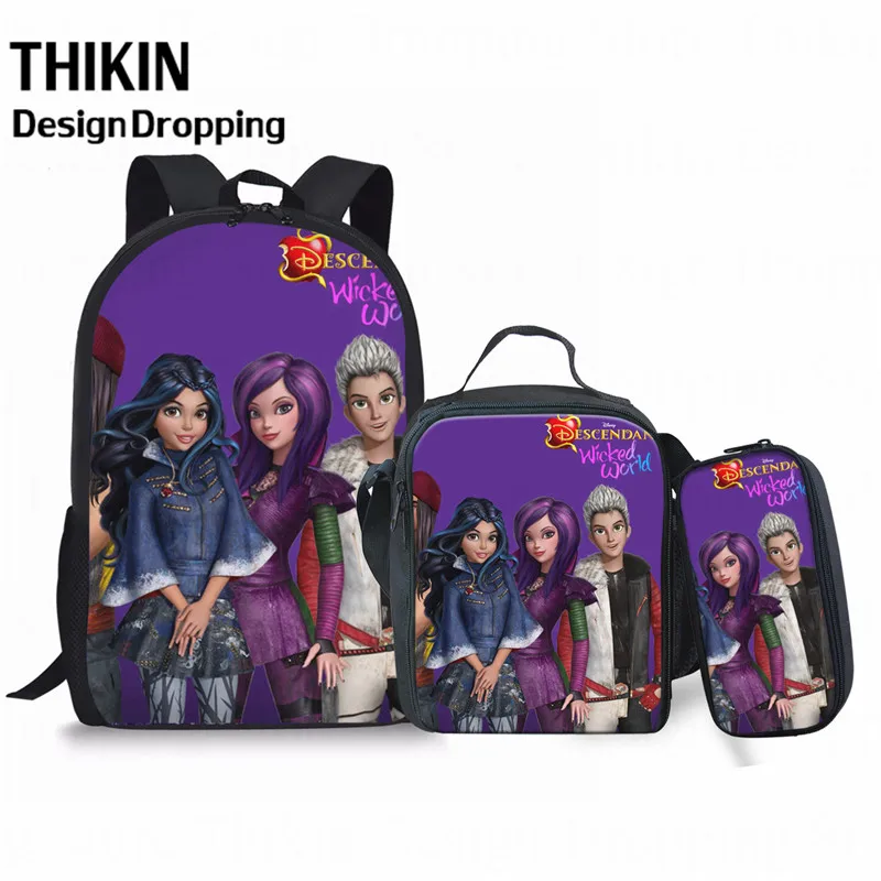 THIKN,, комплект из 3 предметов, школьная сумка, школьный рюкзак для подростков, мальчиков и девочек, Студенческая дорожная сумка, школьная сумка, подарки - Цвет: 5