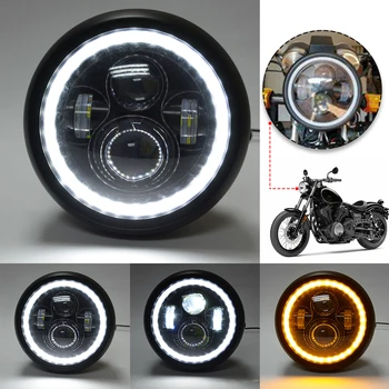 

7.5 inch LED Motorcycle Headlight Universal Front Driving Headlamp with High Low Beam DRL Light