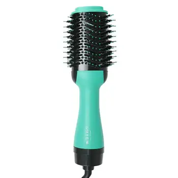 

Hot Air Comb Multifunctional Negative Ion Blow Comb Straight Hair Hair Styling Comb Green European Rules