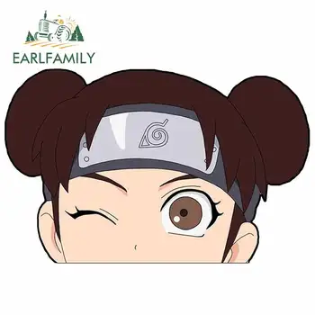 

EARLFAMILY 13cm x 8.4cm for Peeker Naruto Tenten Car Stickers Waterproof Car Accessories Motorcycle Windshield Decals