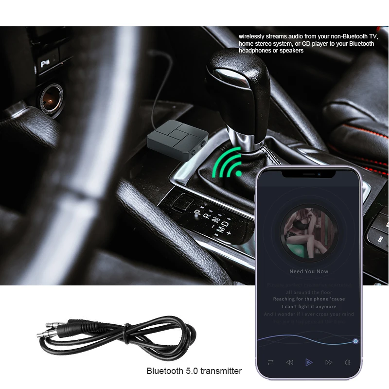 Bluetooth 5 0 аудио приемник передатчик 3 мм AUX разъем RCA USB ключ стерео беспроводной