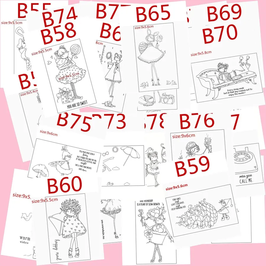 Прозрачные штампы для девочек | Дом и сад