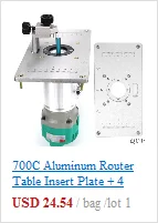 700C алюминиевый фрезерный стол вставная пластина+ 4 кольца винты для деревообработки скамейки Mar28