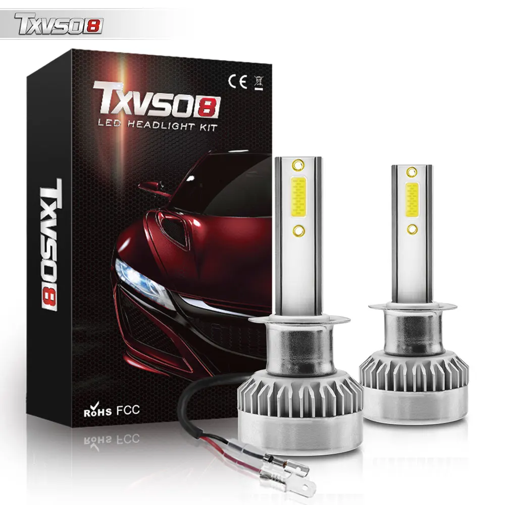 TXVSO8 2020 H1 Led Canbus 12V 110W Car Headlight Bulbs LED Accessories 360 Degree 6000K 20000LM Universal Auto Headlamps Lights |