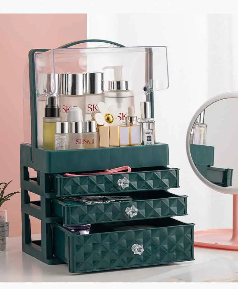 Multifunctional Waterproof Cosmetic Makeup Jewelry Box