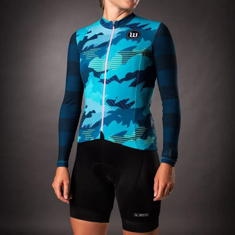 Wattie ink велосипедный костюм Женская одежда короткий рукав велосипедные рубашки нагрудник короткий Майо Джерси mujer de moda roupa ciclismo feminina - Цвет: suits