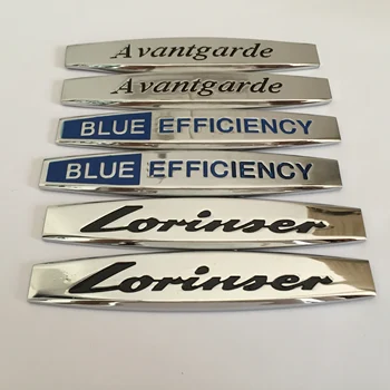 

10pcs Blue efficiency Lorinser Avantgarde Car Fender side Emblem Badge rear bumper trunk fender Sticker car styling