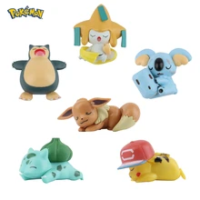 

Original Pokemon figure model 4-8cm Kawaii Pikachu Eevee action figure model desktop decoration solid figure child gift