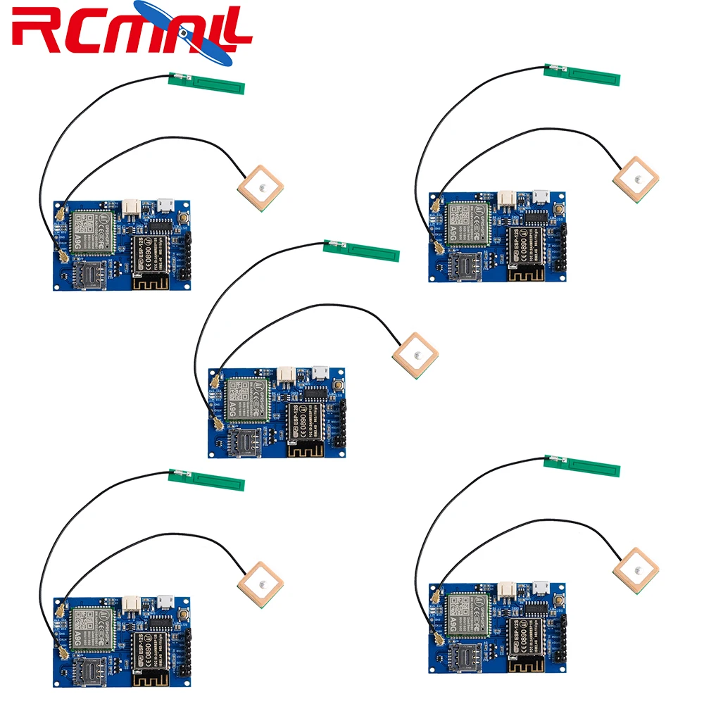 

5pcs/lot A9G GSM GPRS+GPS Wifi Module Based on ESP8266 ESP-12S IOT Node V1.0 with Active GSP GSM Antenna WiFi+Cellular + GPS