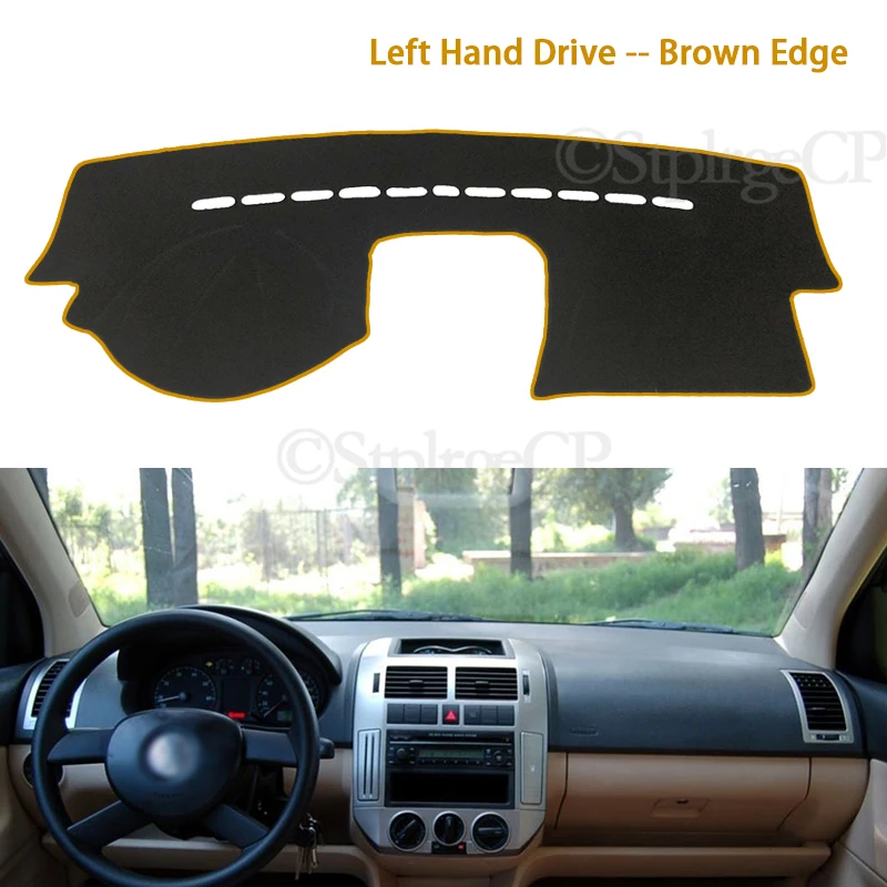 Dashboard Cover Protective Pad for Volkswagen VW POLO MK4 2002~2008 9N 9N3 Car Accessories Dash Board Sunshade Anti-UV Carpet neoprene seat covers