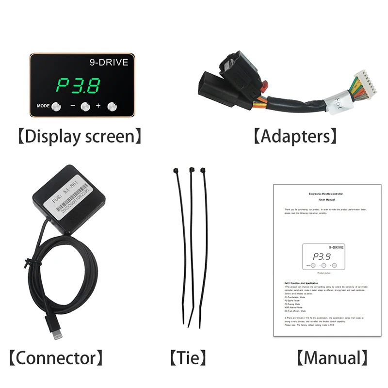 9 Mode Electronic Throttle Controller Accelerator 861 Windbooster Suitable FORD F150 F250 MUSTANG Landrover MAZDA BT50 Jaguar XE throttle controller