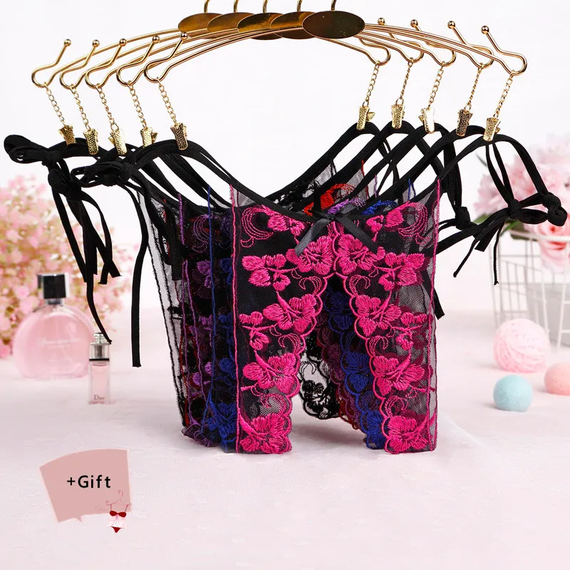 

Сексуальные модные открытые трусики с принтом, нижнее белье, трусики-стринги с вышивкой, Эротические трусики для женщин на День святого Валентина