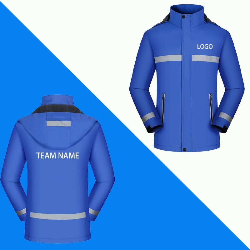 Outdoor Windproof Cold Mountaineering Clothing Sunscreen Sports Men's and Women's Hooded Jacket DIY Customization 3