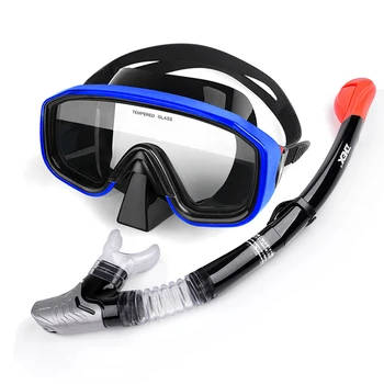 

Scuba Diving Mask Snorkeling Set Adult Anti-Fog Goggles Glasses Set Silicone Swimming Fishing Snorkeling Equipment Professional