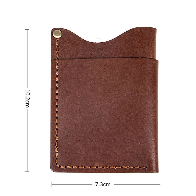 Handmade Oil Wax Leather Holster EDC Organizer Pocket Outdoor Multitools-Brown