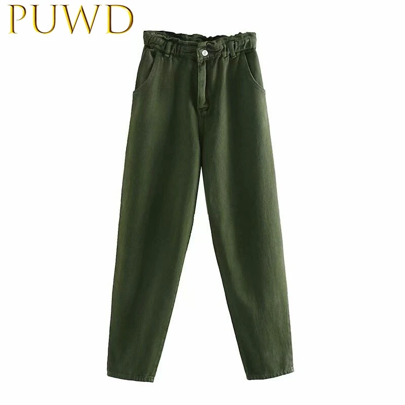 PUWD новые женские свободные джинсы с карманами на осень
