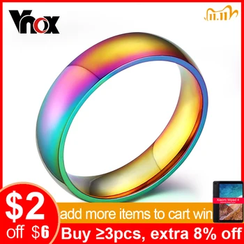 MEJOR OFERTA ❤️ Vnox-anillo de acero inoxidable para mujer, color dorado, mágico, anillos de compromiso de boda - discount item 40% OFF Joyas y complementos