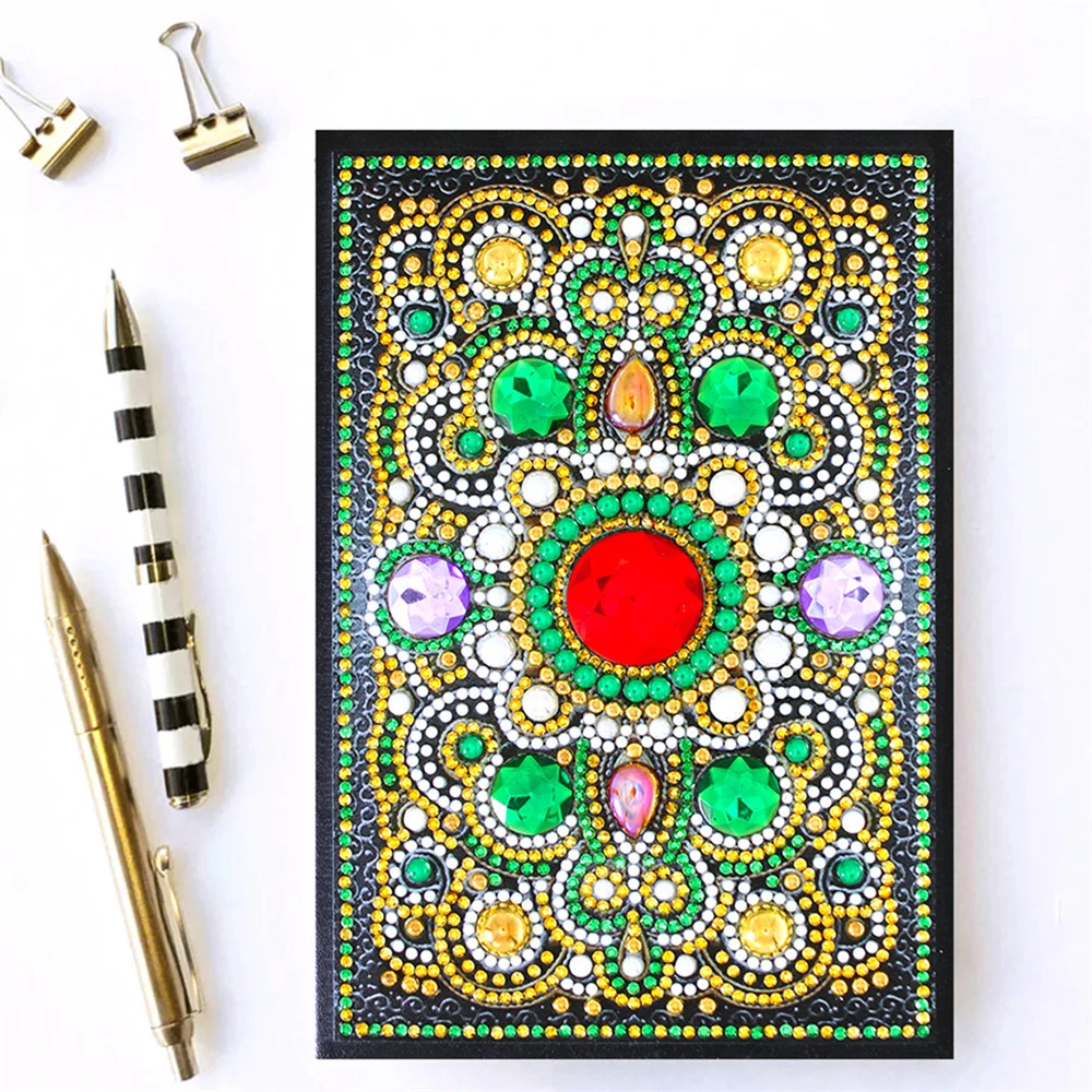 Huacan DIY Алмазная мозаика А5 блокнот особой формы Алмазная вышивка дневник 50 страниц Мандала фотографии блокнот