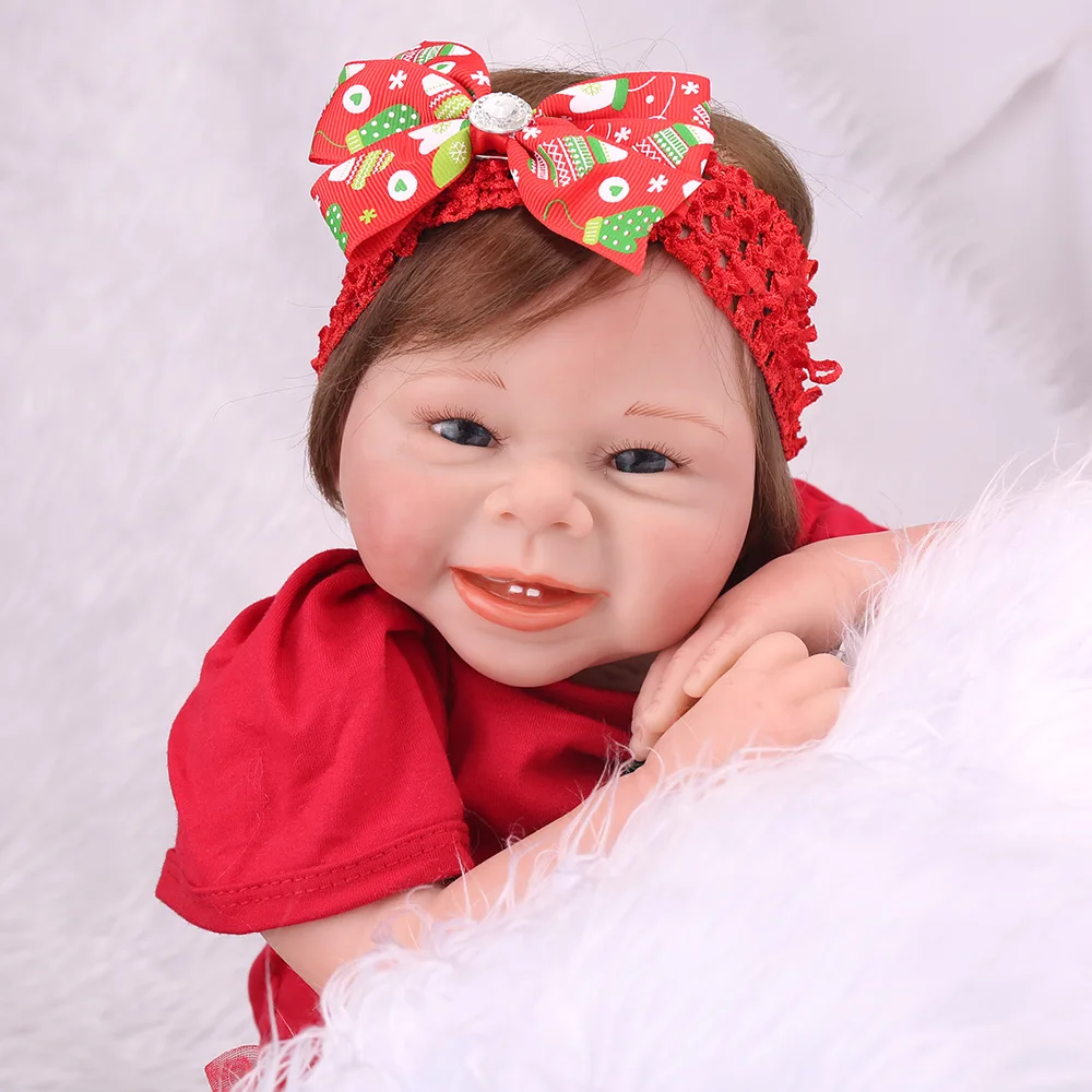 Kawaii Baby Doll 55 см, мягкая силиконовая кукла-Реборн, игрушки 22 дюйма, BeBe Reborn menina, реалистичные игрушки для новорожденных, игрушки для младенцев