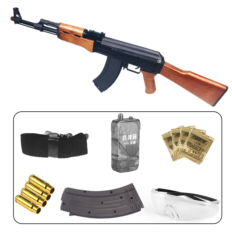

Jian feng Jump Shell Water Gun AK47 for the Bomb under Ejection Gun Sniper Rifle Toy Can Be Loaded Children's CS Toy Gun