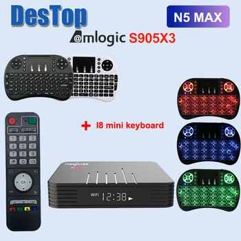 

Magicsee N5 Max Android 9.0 TV BOX Amlogic S905X3 4GB RAM 64GB ROM 5G WIFI bluetooth 4.0 Android 9.0 4K 8K Set Top Box