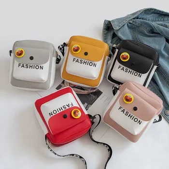 

Leisure Printing Tooling Small Package Fashion Contrast Shoulder Handbags Wide Shoulder Messenger Mini Mobile Phone Bag Purse