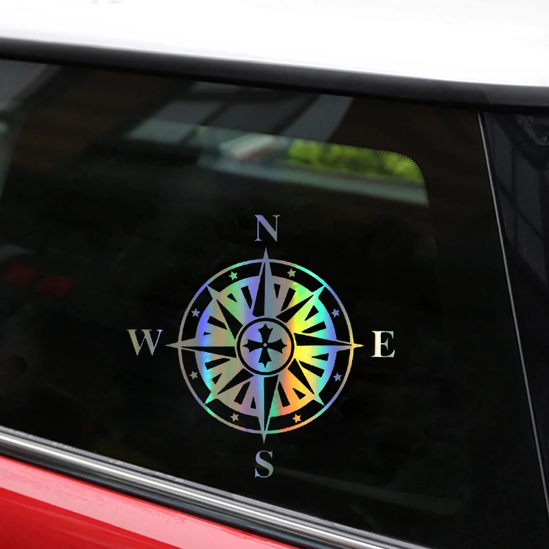 

Car Sticker 3D New NSWE Compass Stickers Funny Vinyl Car Styling Decal Motorcycle Sticker On Car 15.5cm*15.5cm