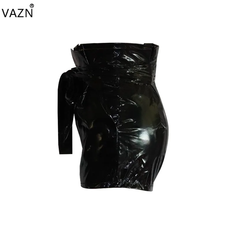 VAZN новые осенние Популярные брендовые Модные женские Шорты однотонные 4 цвета шнуровка с высокой талией женские облегающие короткие брюки QM3580
