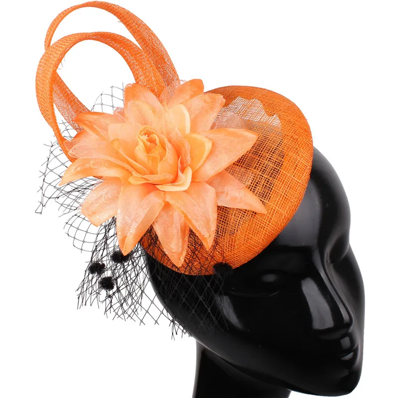 

Female Fashion Wedding Vintage Fascinators Hat Headband Womens Cocktail Church Event Headpiece Elegant Ladies Hair Accessories