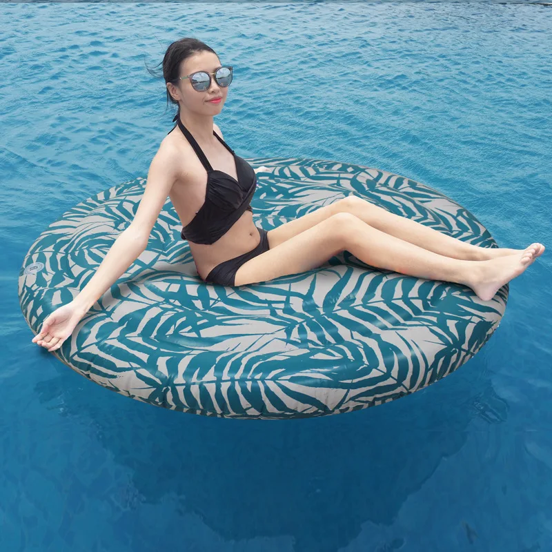 

Adult Printing Inflatable Floating Row Round Super Large Floating Bed Water Inflatable Toy Floating Air Cushion Mount