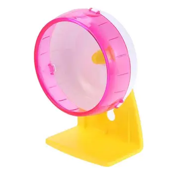 

12cm Pet Running Wheels With Holder Pet Slience Exercise Wheels Hamster Sports Toys Small Animals Exercise Wheels (Random Color)