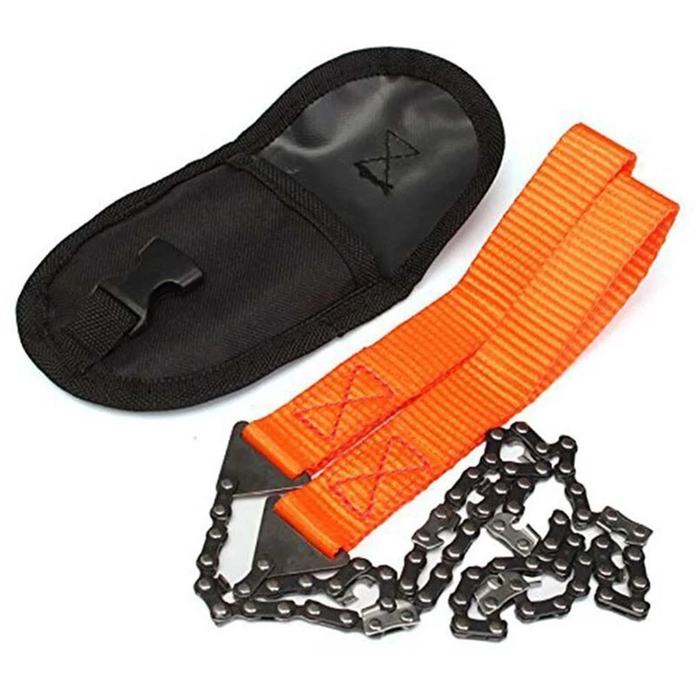 Portable Survival Chain Saw Chainsaws Emergency Camping Hiking Tool Pocket Hand Tool Pouch Outdoor Pocket Chain Saw 3