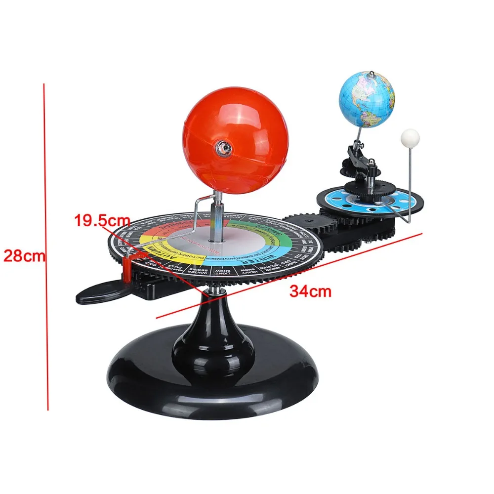 Solar System Model DIY Globe Earth Sun Moon Orbital Planetarium Educational for Child Kid Toy Astronomy Science Kit Teaching (1)