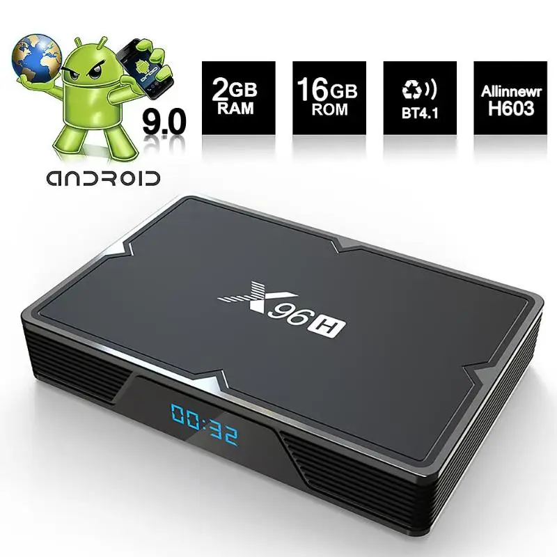 X96H Allwinner H603 Android 9,0 приставка Поддержка мульти-видео декодер до 4G и 64G 2,4G/5G WiFi BT4.1 6K tv Box