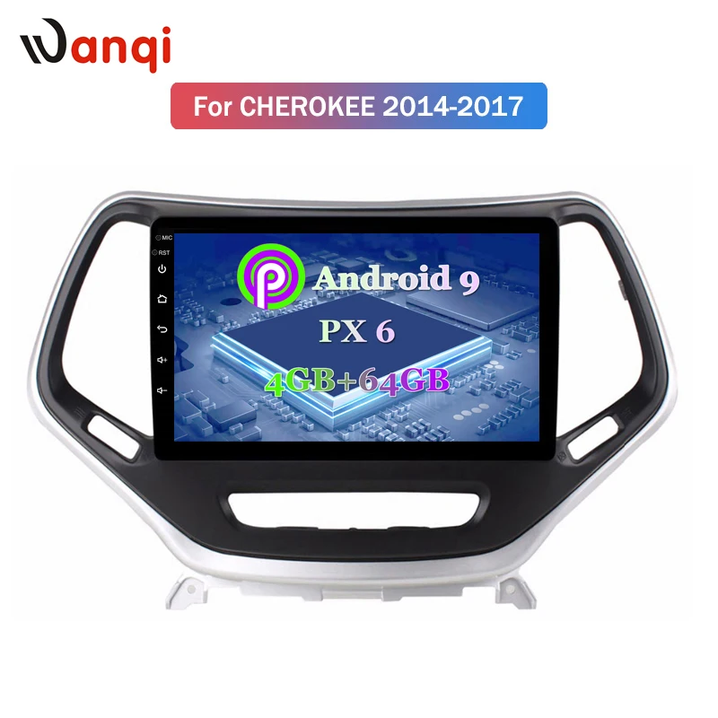 Discount 10.1" Android 9.0 GPS Multimedia Player Car Radio For 2016 Jeep Grand Cherokee 2Din Touchscreen Head Unit Mirror Link 0