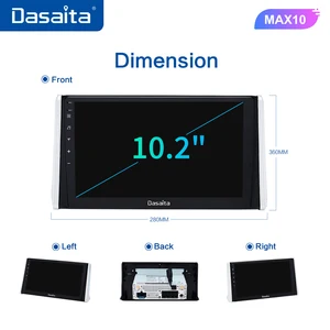 Image 5 - داسايتا 10.2 "IPS شاشة سيارة الوسائط المتعددة أندرويد 10.0 لتويوتا RAV4 راديو 2018 2019 TDA7850 نظام تحديد المواقع بلوتوث سيارة ستيريو MAX10