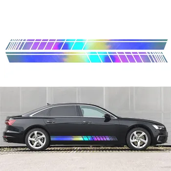 

Auto Car Stickers Side Skirt For Mercedes Benz W205 W204 C Class Waterproof 2pcs