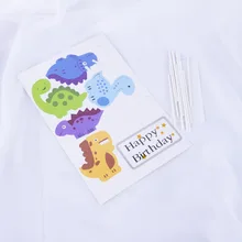 9 шт. Топпер для торта «С Днем Рождения» Мультфильм Облако динозавр Кубок украшения торта топперы еда выбирает детский праздничный комплект для украшения торта