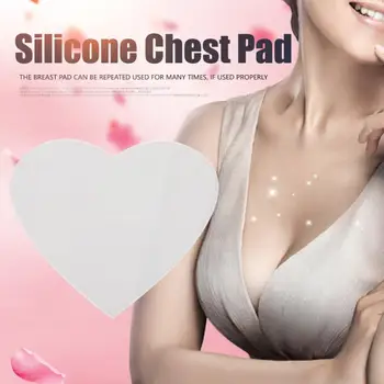 

Medical Silicone Anti-wrinkle Chest Pad Reusable Anti-aging Pad Bust Tighten Lifting Chest Care Pad Invisible Chest Neckline Pad