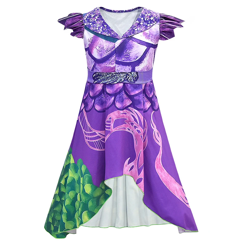 Платье-пачка для девочек; 3; Maleficent Uma; костюм принцессы Одри; Вечерние платья на день рождения