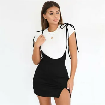 

Fashion Ladies Dresses Black Sleeveless Casual Women Dress Sexy Party Dress Women Clubwear Ladies Pencil Slim Mini Dresses