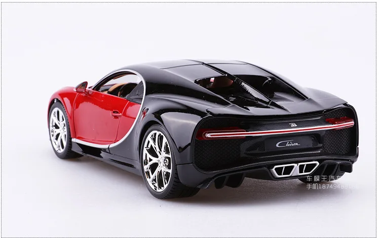 Bimeigao 1: 18 модель сплава Модель автомобиля Bugatti Chiron модель автомобиля супер спортивная модель автомобиля подарок