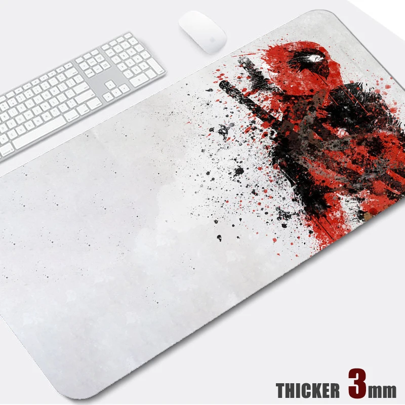 Deadpool Mouse Pad Gamer Office Hero Desk Mat Keybord Large Rubber
