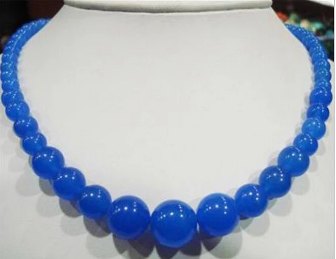 DYY 915 +++6-14mm Blue Sapphire Necklace 18&quot | Украшения и аксессуары