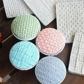 

European Pattern Wool Pattern Embossed Decoration Sugar Cake Baking Mold Liquid Silicone Mold DIY Cake Top Tool