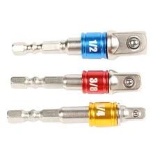 Шестигранный квадратный Универсальный гайковерт дрель ударный торцевой ключ набор удлинительных бит адаптер торцевой гаечный ключ ручной инструмент адаптер питания сверла