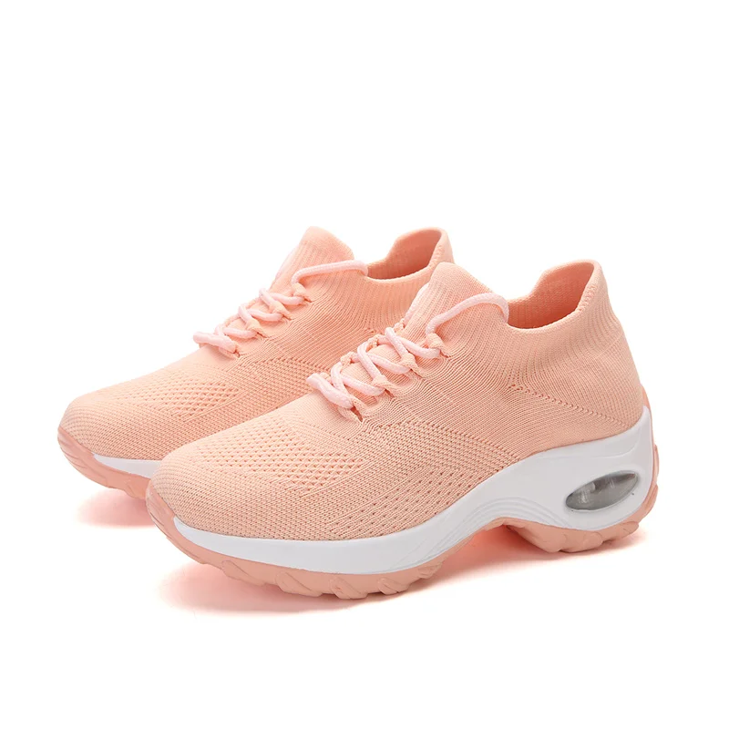 High Quality Woman Shoes Platform Shoes Women Fashion Sneakers Casual Flats Ladies Air Cushion Run Shoes Female Student Trainers