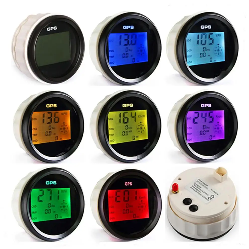 

1pc New Arrrival 85mm Digital GPS Speedometer Gauges 0-999 Speed Instrument Device Auto GPS Odometers Trip Meters Cog Sog