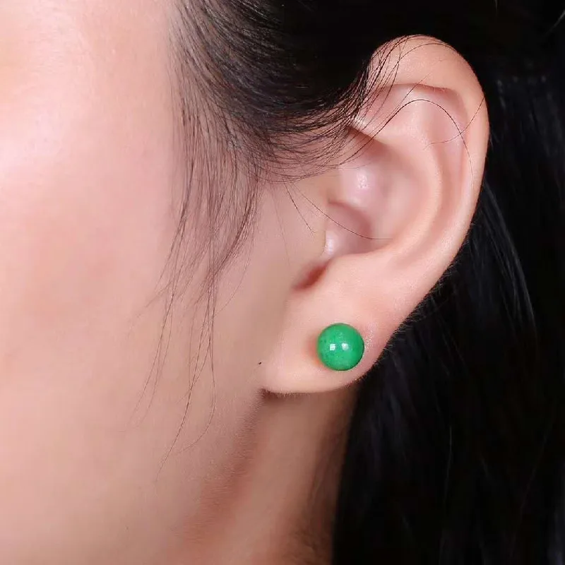 Серьги гвоздики Echsun 14k с золотым изумрудом esmeralda ювелирное изделие для женщин