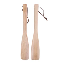 1 Piece 25cm Long Useful Wearing Shoes Horn And Spoon Fashion Shoes Horns Wooden Shoes Spoon Pull Shoe Horn